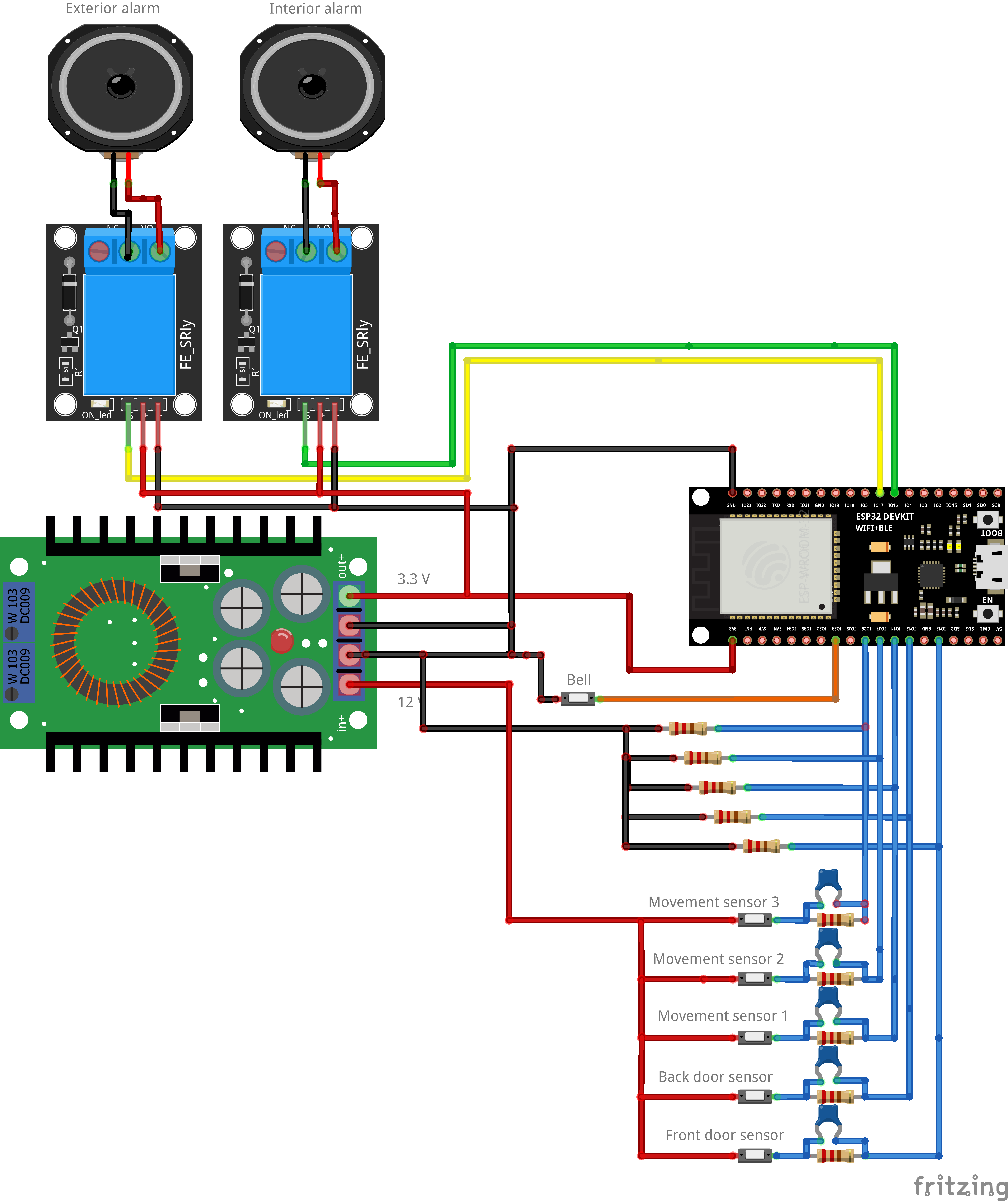 Conexiones alarma IOT